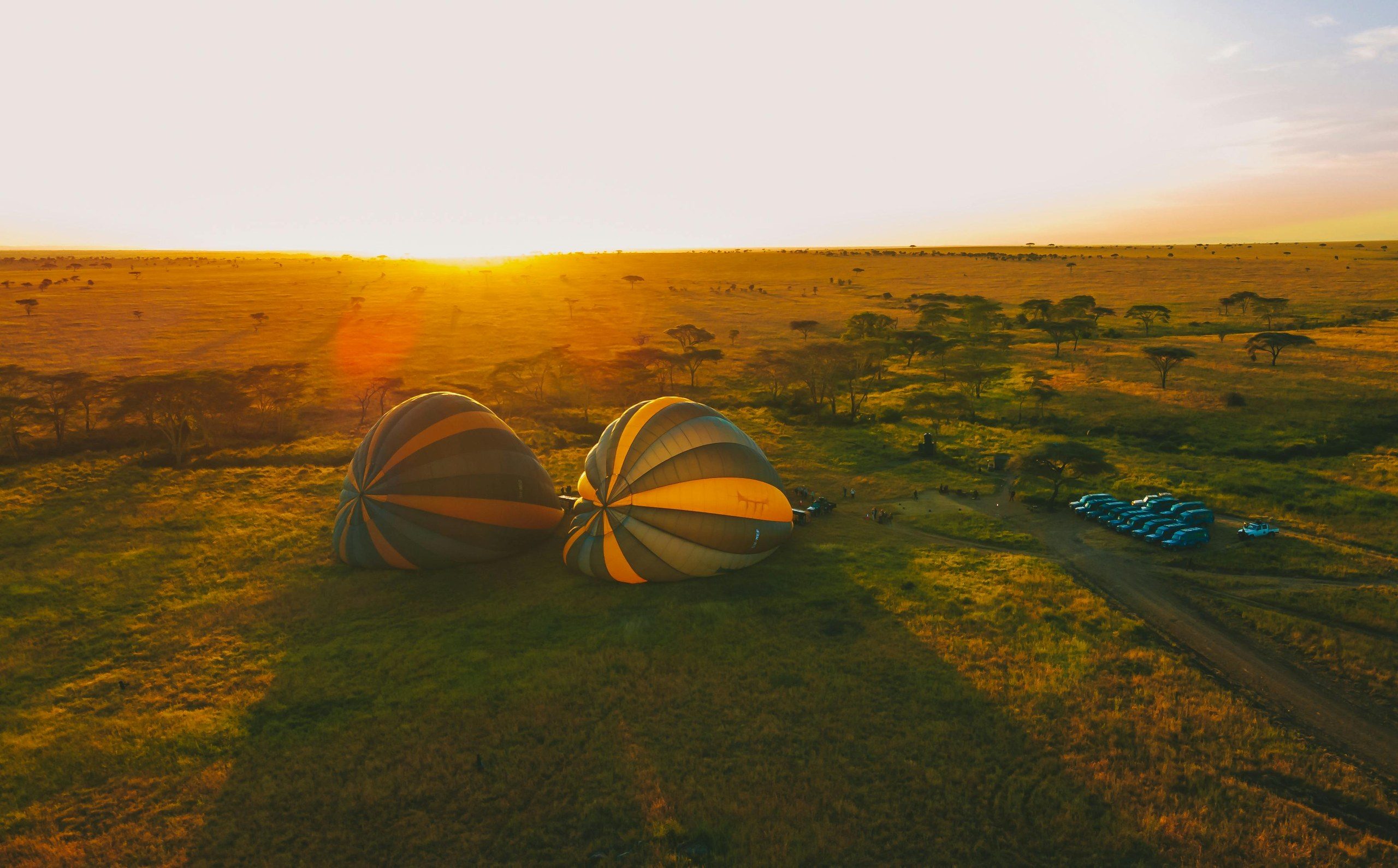 Scenic view of Maasai Mara plains